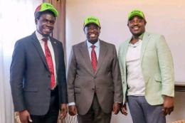 File image of Nelson Havi with Rigathi Gachagua and Cleophas Malala.
